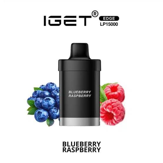 iGET Edge LP15000 Pods - Blueberry Raspberry - Vapoureyes