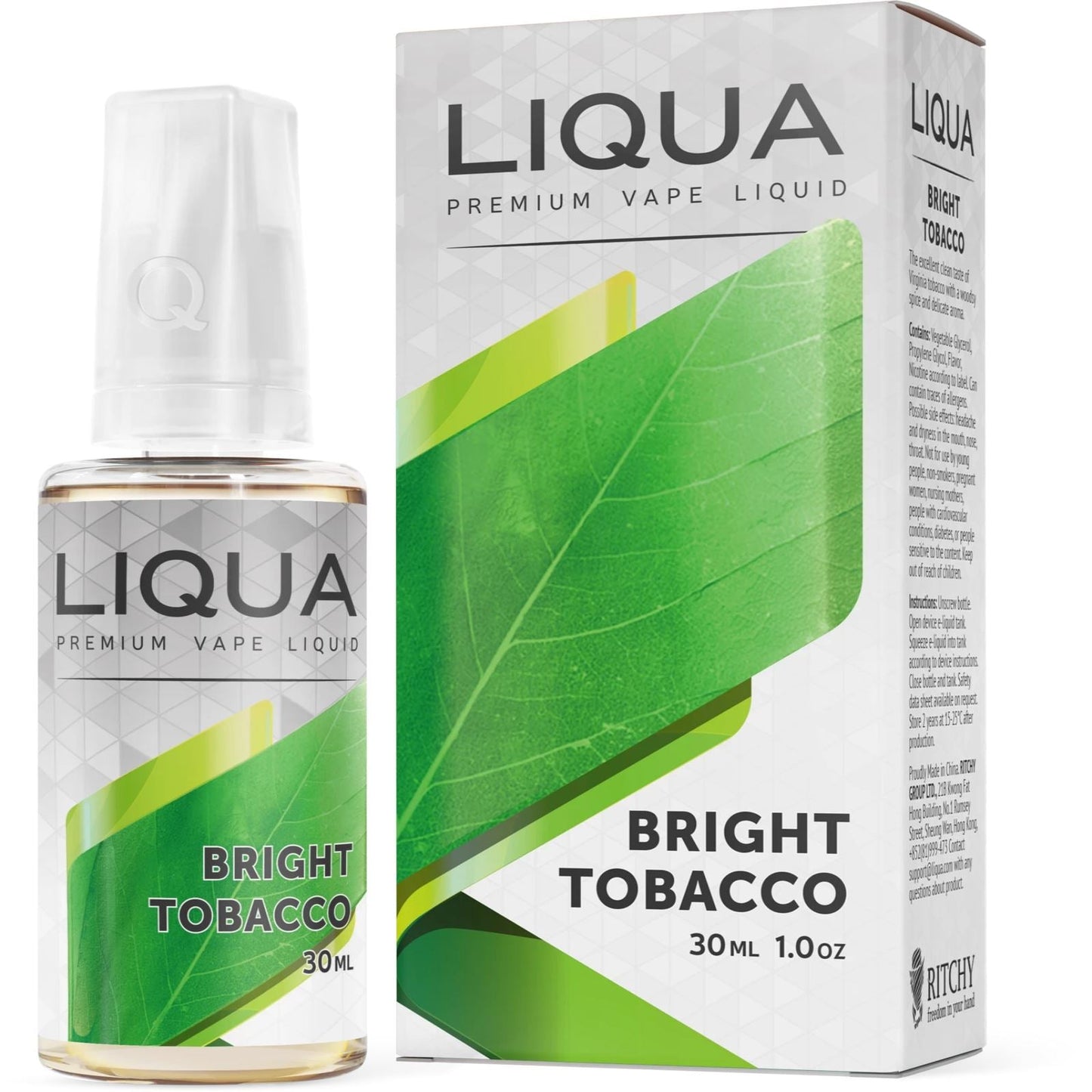 Liqua Bright - Tobacco - Vapoureyes NZ