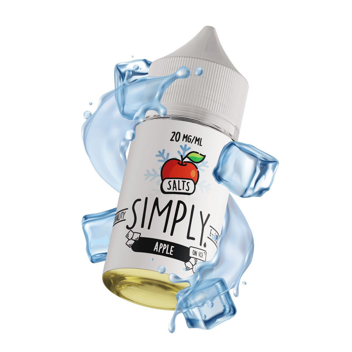Simply Salts On Ice - Apple - Vapoureyes NZ