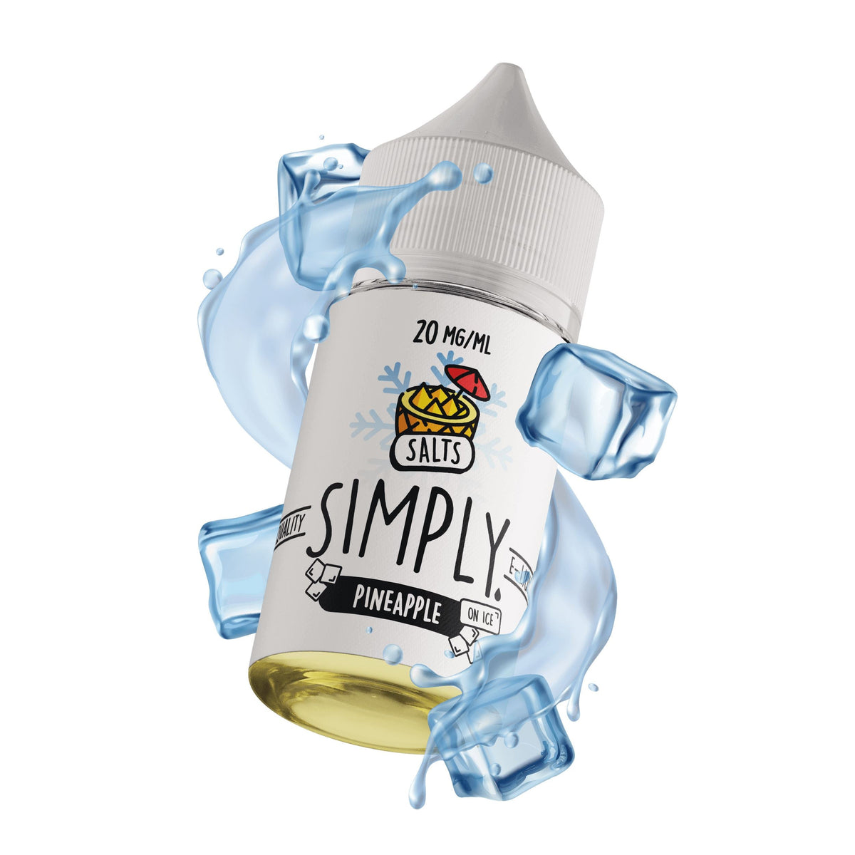 Simply Salts On Ice - Pineapple - Vapoureyes NZ