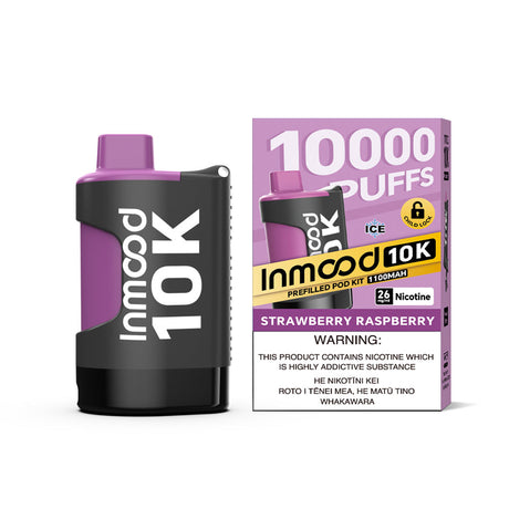 Inmood 10K Prefilled Pod Kit - Strawberry Raspberry