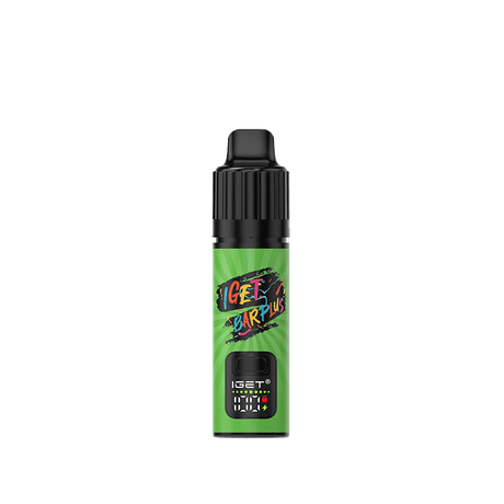 iGET Bar PLUS Kit V3 (10000 Puffs) - Raspberry Lime - Vapoureyes