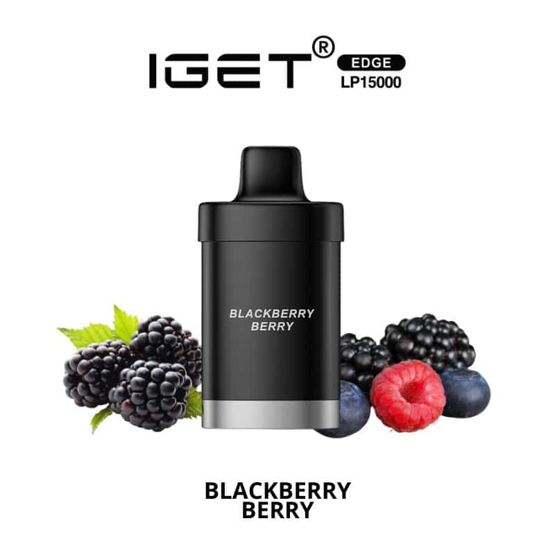 iGET Edge LP15000 Pods - Blackberry Berry - Vapoureyes