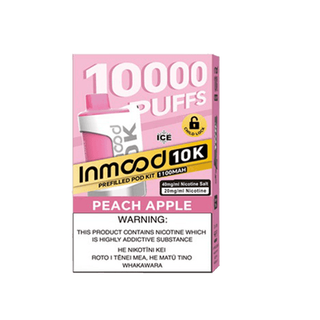 Inmood 10K Prefilled Pod Kit - Peach Apple - Vapoureyes