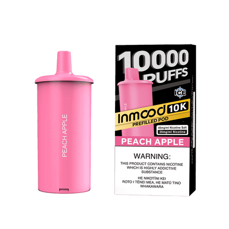 Inmood 10K Prefilled Pod - Peach Apple - Vapoureyes