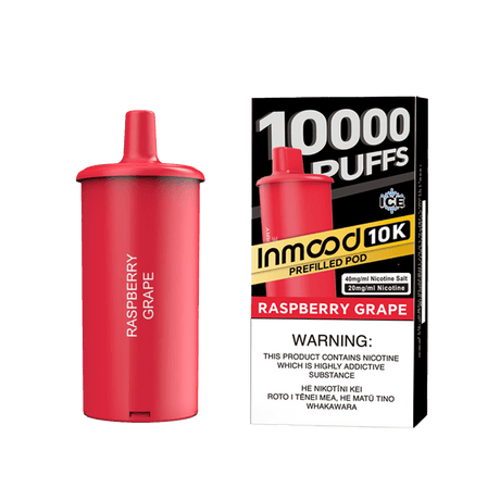 Inmood 10K Prefilled Pod - Raspberry Grape - Vapoureyes