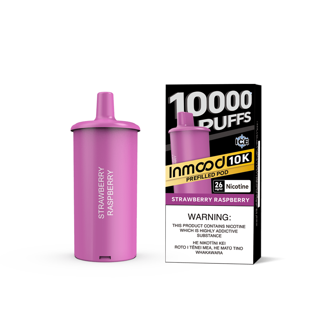 Inmood 10K Prefilled Pod - Strawberry Raspberry - Vapoureyes