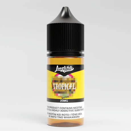 Long White Vapour Salts - Tropical - Vapoureyes