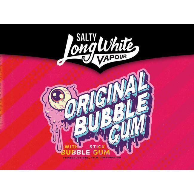 Long White Vapour - Salty Original Bubble Gum - Vapoureyes