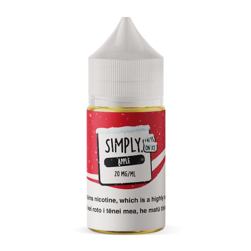 Simply Salts On Ice - Apple - Vapoureyes NZ
