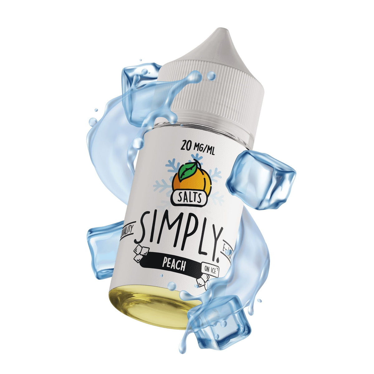 Simply Salts On Ice - Peach - Vapoureyes NZ
