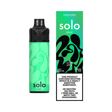 solo MAX Pod Kit (7000 Puffs) - Sour Apple - Vapoureyes