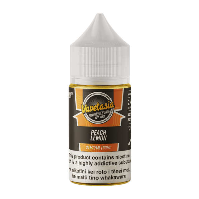 Vapetasia Lemonade Salts - Peach Lemon - Vapoureyes