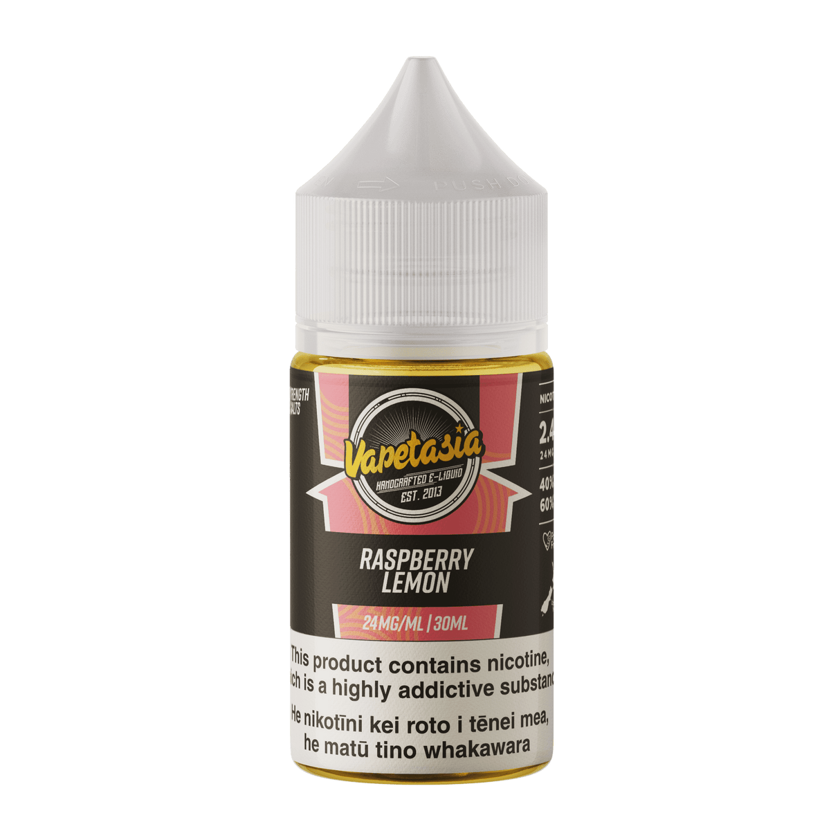 Vapetasia Lemonade Salts - Raspberry Lemon - Vapoureyes