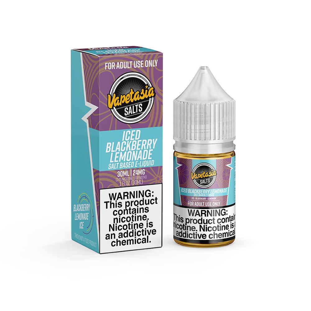 Vapetasia Salts - Iced Blackberry Lemonade - Vapoureyes