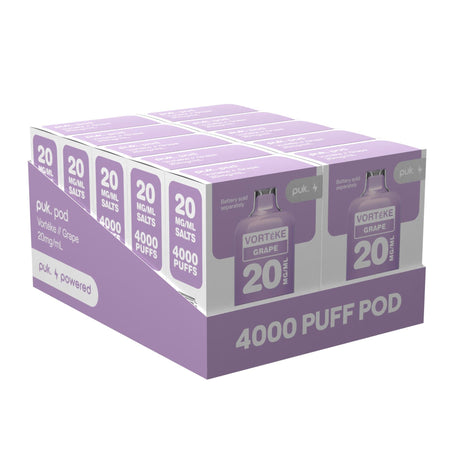 Vorteke - puk. Pod Carton - Grape - Vapoureyes