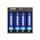 XTAR - MC4 Four Bay USB Battery Charger - Vapoureyes
